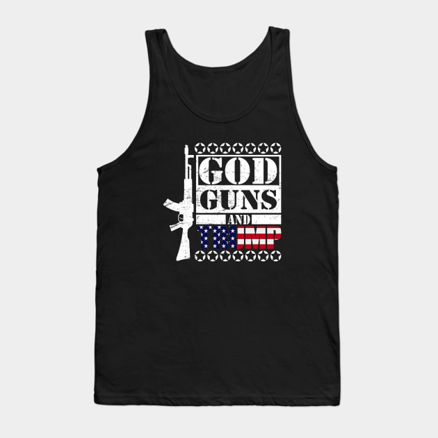 God Guns Trump Tank Top by Zimmier